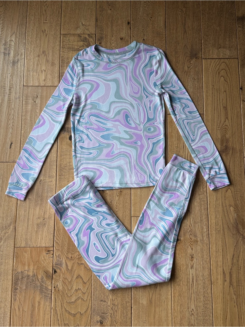 Cuddl Duds Ultra Soft Long Sleeve Pajama Top & Pants Set size 10